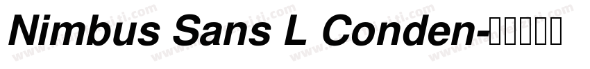 Nimbus Sans L Conden字体转换